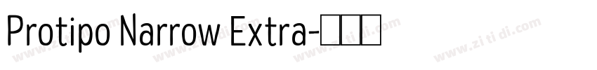 Protipo Narrow Extra字体转换